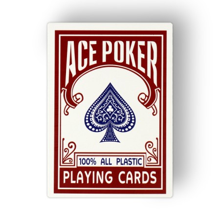 Plastic Plastic Maps "Ace Poker", 30 μm, 8.8 x 6.3 cm, red shirt-1
