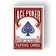 Plastic Plastic Maps "Ace Poker", 30 μm, 8.8 x 6.3 cm, red shirt