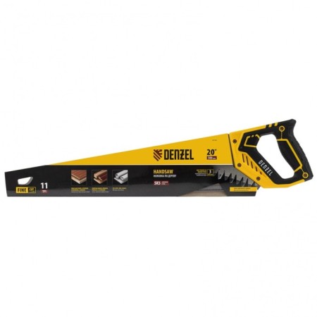 Denzel 24148 wood hacksaw, 2K handle, 2K handle, 11 tpi, 500 mm-3