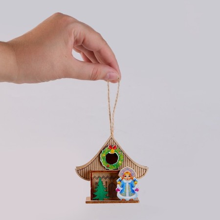 Light decor "New Year's house of the Snow Maiden" 5.9 × 8.3 × 7.5 cm, mix-5