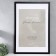 Photo frame MDF "Ellis" 60x90 cm with a paspartu, black (plastic screen)