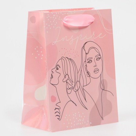 Gift Package Laminated, packaging, “inspiration”, rainbow holography, S 12 x 15 x 5.5 cm-1