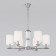 Ceiling Lamp Eurosvet Caprera 60146/6, E14, 6x40W, 670x670 mm, Nickel color