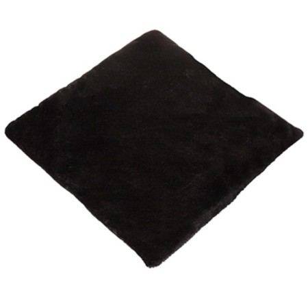 Seat cape artificial fur muton, without the back Skyway 43*43cm black, S03003004