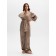 Female set (jacket, trousers) KAFTAN VELVET 52-54, coffee