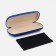 Case for glasses on the cracker, the color is blue