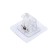 The holder with a clamp with a adhesive surface of the tundra, transparent, set 4 pcs.