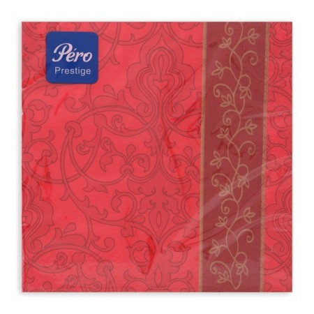 New Year's napkins Paper Pero Prestige Bordeaux, 3 layers, 33x33 cm, 20 pcs-2