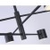 LED LED SUBSTANCE AMBRELLA LIGHT, LINETECH, FL51712, 6XLED, 29 W, 2175LUM, 3000-6400K, Black Color Black