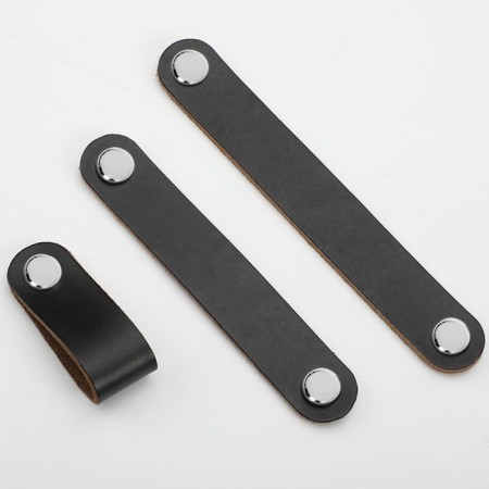 Cappio RSC010 handle handle, leather, m/o 128 mm, black color black-5