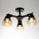 Elikhan chandelier 3KHE27 40W brown-black 50x20x28 cm Bayerlux