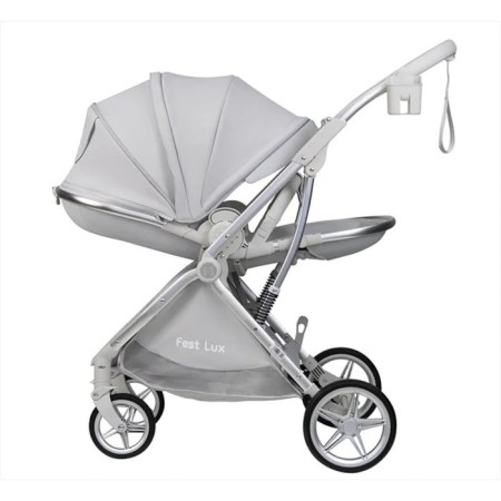 Walking stroller Farfello Fest Lux FL, Color Perfect White-5