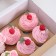 Box for 6 cupcakes with a window, craft, 25 x 17 x 10 cm