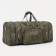 Road bag on a zipper, with an increase, 3 outer pockets, a long belt, green color/camouflage