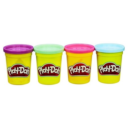 Plasticine for modeling, set 4 jars, mix-1