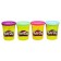 Plasticine for modeling, set 4 jars, mix