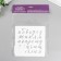 Plastic stencil "handwritten alphabet" 15x15 cm