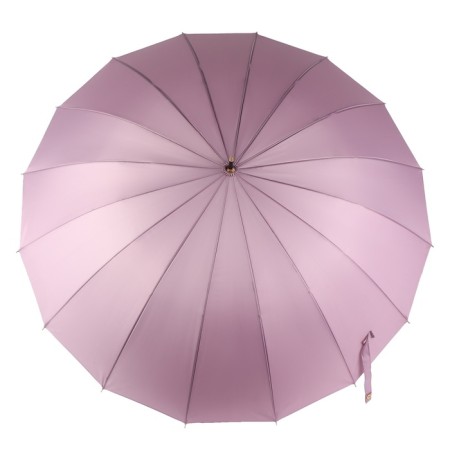 Umbrella - semi -automatic “pastel” cane, 16 knitting needles, r = 52 cm, pink color-4