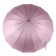 Umbrella - semi -automatic “pastel” cane, 16 knitting needles, r = 52 cm, pink color