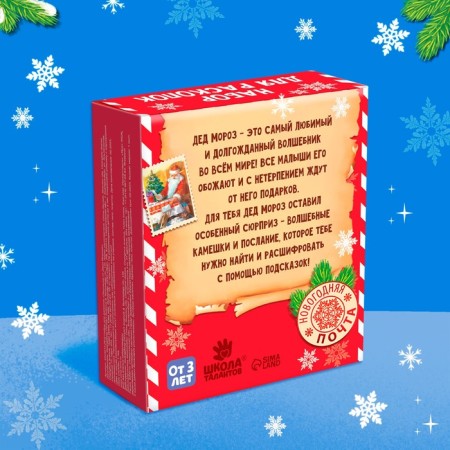Set for excavations "Message from Santa Claus" bottle, stones-5