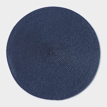 Serving napkin on the table "Loft", d = 38 cm, blue color