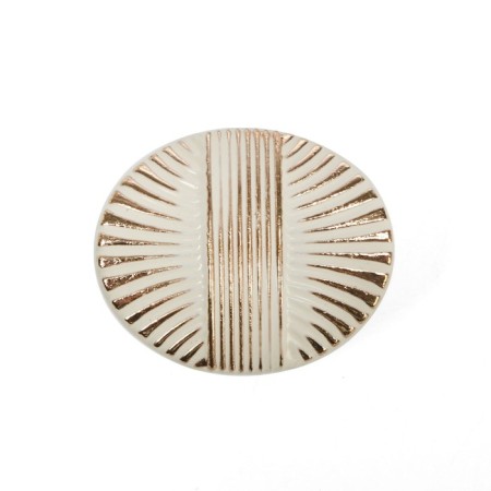 Handle button cappio, zinc, d = 35 mm, white/gold color-4