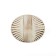 Handle button cappio, zinc, d = 35 mm, white/gold color