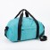 Sports bag with lightning, without lining, external pocket, turquoise color