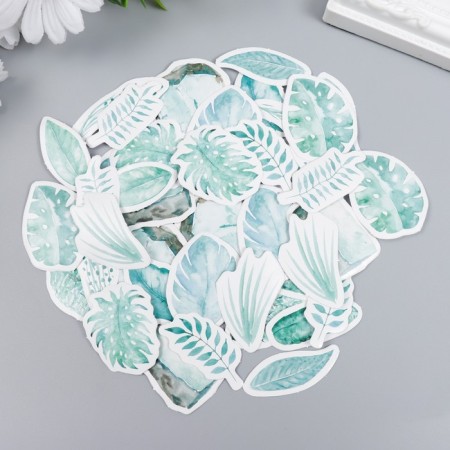 Stickers for creativity "leaves" set 45 pcs 4.4x4.4x1.1 cm
