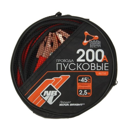 Nova Bright launch wires, 200 A, frost -resistant, in a bag, 2.5 m-3