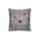 Decorative pillowcase "New Year's patterns", on a zipper, size 45x45 cm