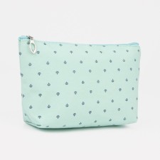 Cosmetic bag with lightning, mint color