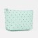 Cosmetic bag with lightning, mint color