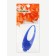 Light beacon on the collar/leash with 3 lumines of the "foot", 3.2 cm, silicone, blue