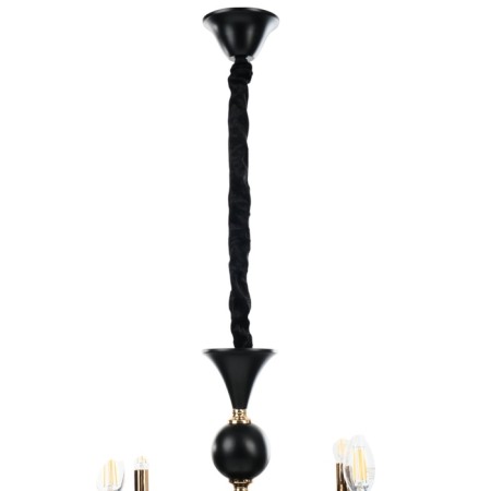 Milano chandelier 6he14 40W black and gold 68x68x79 cm-9