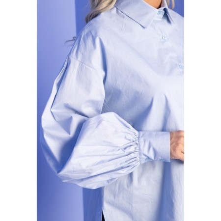 Female shirt, size 42, blue color-6