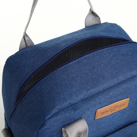 Tarmosuma with zipper, external pocket, 7.8 liters, blue color-2