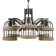 Senza chandelier 6he27 Black 74x39x20 cm