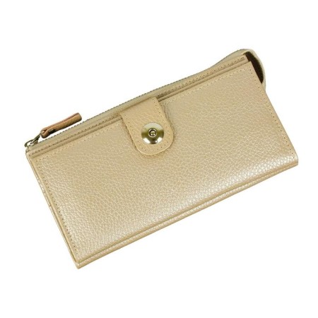 Wallet, magnet, 18 pockets, 1 department for trifles, n/k powder pink mother