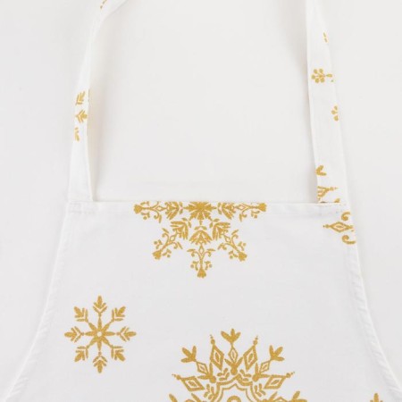 Apron "Ethel" Golden Snowflakes 60x65 cm, 100%HL, 190g/m2-1
