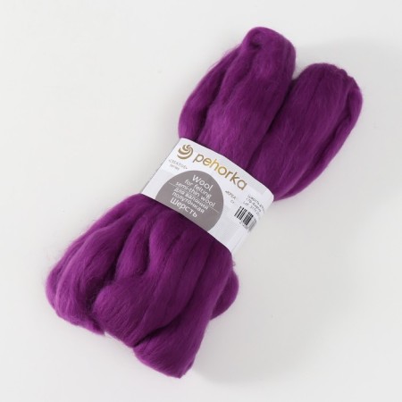Fasting wool 100% semi-toned wool 50g (179-violet)-1