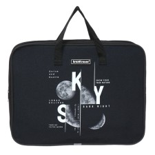 A4+handles folder, 360 x 290 x 70 mm, textile, Erich Krause Moon Cycle 57599