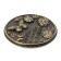 Coin souvenir “For happiness and love”, D = 2 cm.