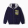 Kit for children (sweatshirt, trousers), dark blue color, height 86 cm
