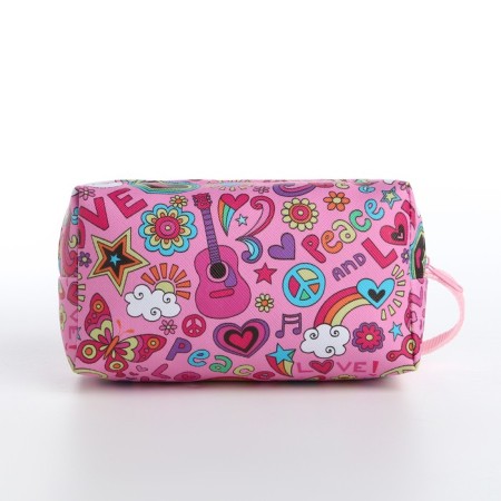 Cosmetic bag with lightning, pink/multi -colored color-1