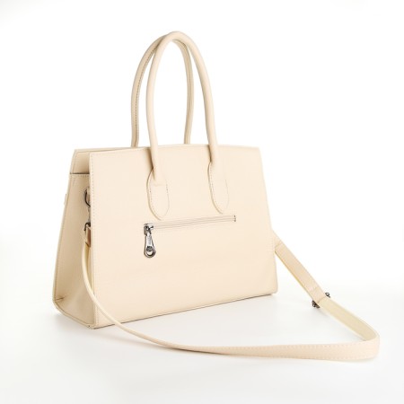 Bag Women's Tout, on a zipper, the color of a light beige-1