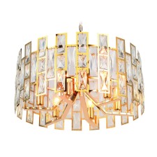 Люстра подвесная с хрусталём Ambrella light, Traditional, TR5061, E14, цвет золото