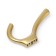 Furniture hook CAPPIO TKD029, two -rod, color mat gold