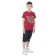 Costume for a boy, height 128 cm, burgundy color