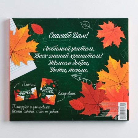 Gift set “The Cool Teacher”: A5 Diary of 80 sheets and planing with detachment sheets of 50 sheets-8